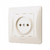 Розетка одинарна кремова VIDEX BINERA