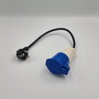 Розетка переносна з вилкою 1213 16А 220В 2Р+Е IP44 LEE