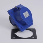 Розетка стаціонарна внутрішня 7333 63А 380В 2Р+Е IP67 LEE