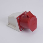 Розетка стаціонарна зовнішня 7114 16А 380В 3Р+Е IP44 LEE