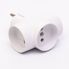 Розгалужувач потрійний без з/к 305 16A, білий TAKEL