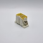 Розподільчий блок на DIN-рейку РБД125A жовтий