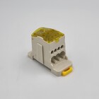 Розподільчий блок на DIN-рейку РБД80A жовтий