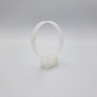 Стяжка (хомут) з площадкою під дюбель 7.5х165 біла (50шт) TAKEL