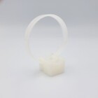 Стяжка (хомут) з площадкою під дюбель 7.5х180 біла (50шт) TAKEL