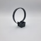 Стяжка (хомут) з площадкою під дюбель 7.5х180 чорна (50шт) TAKEL