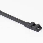 Стяжка кабельна (хомут) пластикова посилена 9х760 чорна (100 шт) TAKEL