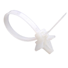 Стяжка кабельна (хомут) з монтажною головкою 3*100 (2,5х110мм) біла (100 шт) TAKEL