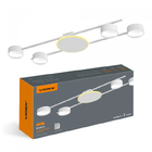 Світильник VIDEX під лампу 4xGX53 накладний з підсвіткою білий VL-SPF21B-WB