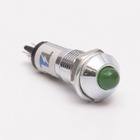 Світлодіодний індикатор металевий AD22B-8 220v AС, зелений