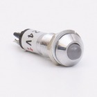 Світлодіодний індикатор металевий AD22B-8 24v AС/DС, білий