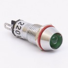 Світлодіодний індикатор металевий AD22C-10 220v AС, зелений