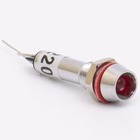 Світлодіодний індикатор металевий AD22C-6 220v AС, червоний