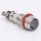 Світлодіодний індикатор металевий AD22C-8 220v AС, білий