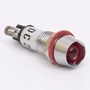 Світлодіодний індикатор металевий AD22C-8 220v AС, червоний