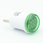 Світлодіодний вольтметр в розетку AD22-RDSM АC 60-500В, зелений TAKEL