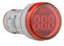 Світлосигнальна арматура з індикатором частоти серії U-ADM-Hz ᴓ22мм, кругла, червона