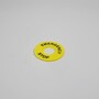 Табличка з маркуванням EMERGENCY STOP кругла для кнопок XB2 жовта TAKEL
