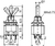 Тумблер MTS-123  (ON)-OFF-(ON) 3Пол. *3Конт. 