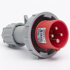 Вилка переносна 0142 16А 380В 3Р+Е IP67 Argent TAKEL