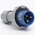 Вилка переносна 0232 32А 220В 2Р+Е IP67 Argent TAKEL