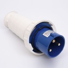 Вилка переносна 033 63А 220В 2Р+Е IP67 TAKEL