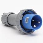 Вилка переносна 0332 63А 220В 2Р+Е IP67 Argent TAKEL