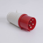 Вилка переносна 7025 32А 380В 3Р+N+Е IP44 LEE