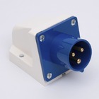 Вилка стаціонарна 513 16А 220В 2Р+Е IP44 TAKEL