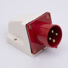 Вилка стаціонарна 514 16А 380В 3Р+Е IP44 TAKEL