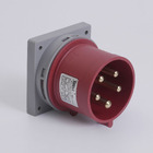 Вилка стаціонарна вбудована 615 16А 400В 3Р+N+Е IP44 TAKEL