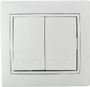 Вимикач 2-кл. BBсб10-2-0-Fl-W (білий)