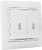 Вимикач 2-кл. прохідний ВВпсб10-2-0-Fl-W (білий)