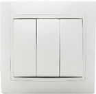 Вимикач 3-кл. BBсб10-3-0-Fl-W (білий)