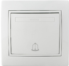 Вимикач дзвінковий  ВВдсб10-FL-W (білий)