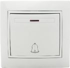 Вимикач дзвінковий  з підсвічуванням ВВдсб10-1-FL-W