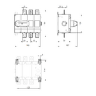 Вимикач навантаження двопозиційний SDD 3P 250A TAKEL