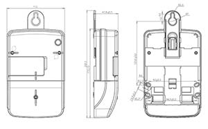 Габариты счетчика NIK 2100 AP2T.1000.C.11 картинка